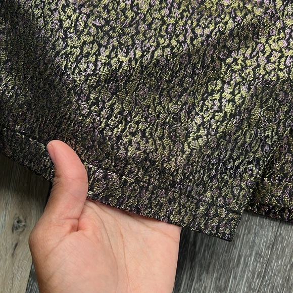 Express Skirt, Metallic, Fuchsia & Green Pattern - Picture 2 of 4